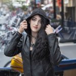Milwaukee Leather MLL2555 Women’s Black 3/4 Hooded Leather Jacket with Side Stretch - Image 5