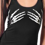 Hot Leathers GLR2074 Ladies Skeleton Hands Tank Top Shirt - Image 4
