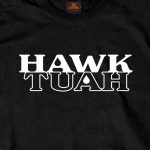 Hot Leathers GMS1557 Men’s ‘Hawk Tuah’ Black Short Sleeve Printed T-Shirt - Image 2