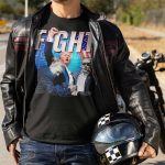 Hot Leathers Donald Trump Fight Fist Black T-Shirt GMS1558 - Image 2