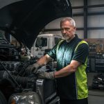 Milwaukee Motorcycle Clothing Co. Men’s Blk/Green Mechanic Work Shirt – w / Reflective Strip, Rider‑Built MDM11611 - Image 4