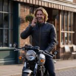 Milwaukee Leather Men’s Copperline Black Leather Moto Café Racer Jacket, Stand Collar, 6 Pockets – SFM1816 - Image 4