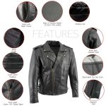 Milwaukee Leather LKM17004 Men’s Classic Premium Black Vented Motorcycle Leather Biker Riders Jacket - Image 2