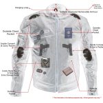 Milwaukee Leather LKM17015 Men’s Premium Black Leather Vented Racer Style Motorcycle Bker Jacket w/ CE Armor - Image 2