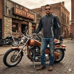 Milwaukee Leather Men’s Stryde Black and Grey Matte Finish Racer Leather Motorcycle Jacket – LKM17024 - Image 2