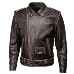 Milwaukee Leather Men’s Live to Ride Classic Retro Brown Premium Leather CE Armored Motorcycle Jacket – Side Lace – LKM1707 - Image 11