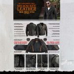 Milwaukee Leather Men’s Premium Black Leather Motorcycle Jacket – Vintage Police Style w/ Side Lace – LKM1711 - Image 2