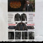Milwaukee Leather LKM1711TALL Men’s Black Tall-Sizes Side Lace Police Style Leather Jacket - Image 2
