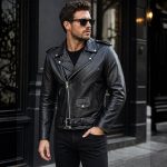 Milwaukee Leather Men’s Classic Armored Black Leather Motorcycle Jacket w/ CE Armor – LKM17020 - Image 2