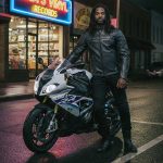 Milwaukee Leather Men’s Black Leather Sporty Crossover Scooter Motorcycle Jacket w/ Reflective Piping – LKM1725 - Image 4