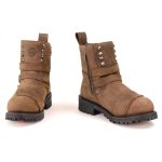 Milwaukee Leather MBL9306 Women’s Premium Brown Leather Double Strap Motorcyle Riding Boots - Image 2