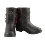 Milwaukee Leather MBL9318 Women’s Black Leather Harness Zip-Up Motorcycle Rider Boots w/ Pink Back Laces - Image 4