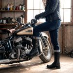Milwaukee Leather Women’s Black 14-inch Lace-Up High-Rise Leather Biker Rider Boots with Calf Buckle MBL9355 - Image 5