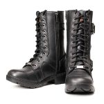 Milwaukee Leather Women’s Premium Leather Motorcycle Riding Boots – Lace-To-Toe Harness – Zipper Closure – MBL9391 - Image 5