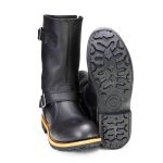 Milwaukee Leather MBM9066 Men’s Antique Black Classic Engineer Motorcycle Riding Boots - Image 2