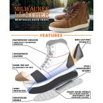 Milwaukee Leather MBM9113 Men’s Brown Waterproof Leather Motorcycle Reinforced Riding Shoes w/ Ankle Support - Image 2