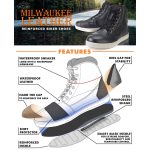 Milwaukee Leather MBM9114 Men’s Black Waterproof Leather Street Riding Shoes with Shift Protection and Ankle Support - Image 2