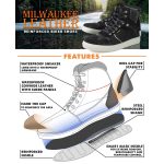 Milwaukee Leather MBM9151 Men’s Black Suede and Leather Reinforced Street Riding Waterproof Shoes w/ Ankle Support - Image 2