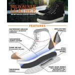 Milwaukee Leather MBM9155 Men’s Black Suede Leather Reinforced Street Riding Waterproof Shoes w/ Ankle Support - Image 2
