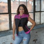 Milwaukee Leather MDL4051 Women’s ‘Skelly’ Black with Pink Motorcycle Denim Vest w/ Skull Embroidery - Image 5
