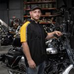 Milwaukee Motorcycle Clothing Co. Men’s Blk/Yellow Mechanic Work Shirt – w / Reflective Strip, Rider‑Built MDM11600 - Image 5
