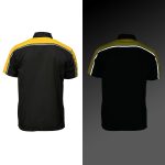 Milwaukee Motorcycle Clothing Co. Men’s Blk/Yellow Mechanic Work Shirt – w / Reflective Strip, Rider‑Built MDM11600 - Image 4