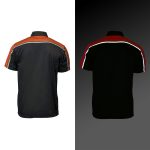 Milwaukee Motorcycle Clothing Co. Men’s Blk/Orange Mechanic Work Shirt – w / Reflective Strip, Rider‑Built MDM11603 - Image 2