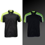 Milwaukee Motorcycle Clothing Co. Men’s Blk/Green Mechanic Work Shirt – w / Reflective Strip, Rider‑Built MDM11604 - Image 7