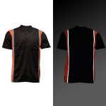 Milwaukee Motorcycle Clothing Co. Men’s Blk/Orange Mechanic Work Shirt – w / Reflective Strip, Rider‑Built MDM11610 - Image 7