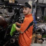 Milwaukee Leather MDM11670 Men’s Orange-Black Mechanic Work Shirt w/ Reflective Strip – Heavy-Duty Button-Up - Image 6