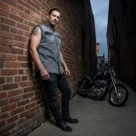 Milwaukee Leather MDM11678 Men’s Classic Grey Button-Down Cut Off Frayed Sleeveless Casual Shirt - Image 5