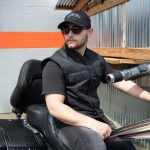 Milwaukee Leather MDM3030 Men’s Black Waxy Coated Denim Club Style Motorcycle Rider Vest w/ Shirt Collar - Image 8
