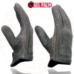 Milwaukee Leather MG7511 Men’s Grey Leather Gel Padded Palm Short Wrist Motorcycle Hand Gloves W/ ‘Full Panel Cover’ - Image 2