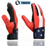 Milwaukee Leather MG7527 Men’s Black Leather i-Touch Screen Compatible Motorcycle Hand Gloves w/ Stars and Stripes - Image 4