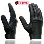Milwaukee Leather MG7535 Men’s Black Leather with Gel Palm Motorcycle Hand Gloves w/ Flex Knuckles - Image 2