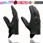 Milwaukee Leather MG7571 Men’s Black ‘Col-Tec’ Leather ‘Reflective Skull’ Motorcycle Hand Gloves W/ Gel Padded Palm - Image 5