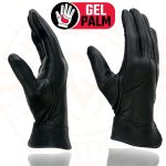 Milwaukee Leather MG7700 Women’s Black Leather Gel Palm Lightweight Motorcycle Hand Gloves W/ Open Wrist Expansion - Image 4