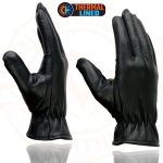 Milwaukee Leather MG7715 Women’s Black Leather Thermal Lined Motorcycle Gloves w/ Cinch Wrist Closure - Image 4
