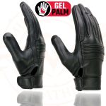 Milwaukee Leather MG7735 Women’s Black Leather Gel Palm Motorcycle Hand Gloves W/ Flex Knuckles - Image 4
