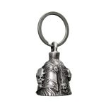 Milwaukee Leather MLB9045 ‘Helmet Skull’ Motorcycle Good Luck Bell | Key Chain Accessory for Bikers - Image 2