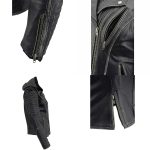 Milwaukee Leather MLL2516 Black Leather Rub-Off Leather Jacket with Hoodie for Women - Image 8