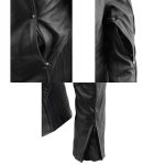 Milwaukee Leather MLL2555 Women’s Black 3/4 Hooded Leather Jacket with Side Stretch - Image 11