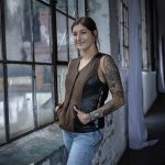 Milwaukee Leather MLL4508 Women’s ‘Trickster’ Vintage Two Tone Crazy Horse Brown and Black Leather Club Style Motorcycle Vest - Image 2