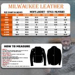 Milwaukee Leather MLM1503 Men’s Distressed Brown Racer Motorcycle Vented Leather Rider Jacket - Image 3