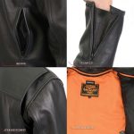 Milwaukee Leather MLM1506 Men’s Black Premium Leather Motorcycle Jacket w/ Utility Pockets Cool-Tec Leather Treatement - Image 10