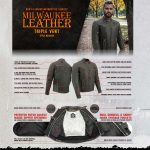 Milwaukee Leather MLM1536 Mens Vintage Distressed Grey Leather Scooter Style Motorcycle Jacket – Reflective Piping - Image 2