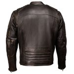Milwaukee Motorcycle Clothing Co. Men’s Anarchy Scooter Style Vintage Brown Premium Leather Riding Jacket MMC10004 - Image 15