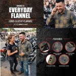 MMCC Garrison Men’s Olive Gray Black Plaid Flannel Shirt – 100% Cotton Long Sleeve Button-Up – MMC11621 - Image 2