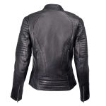 Milwaukee Motorcycle Clothing Co. Women’s Foxy Scooter Style Black Premium Leather Jacket w/ Mandarin Collar MMC20000 - Image 15