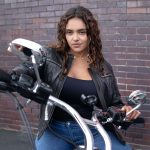 Milwaukee Motorcycle Clothing Co. Women’s Rebel Scooter Style Black Leather Biker Jacket w/ Mandarin Collar MMC20002 - Image 8
